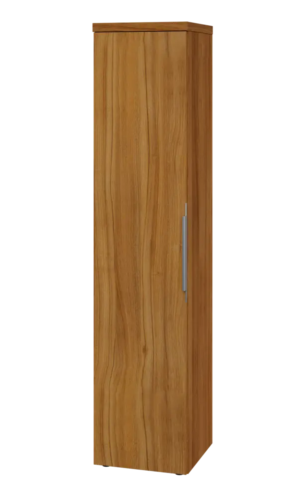 SIN 5 - 4D kancelářská skříň, 1-dveřová, levá, 1820x400x400, ořech světlý